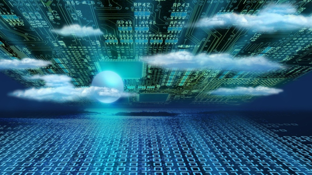 Data is transferred to the cloud